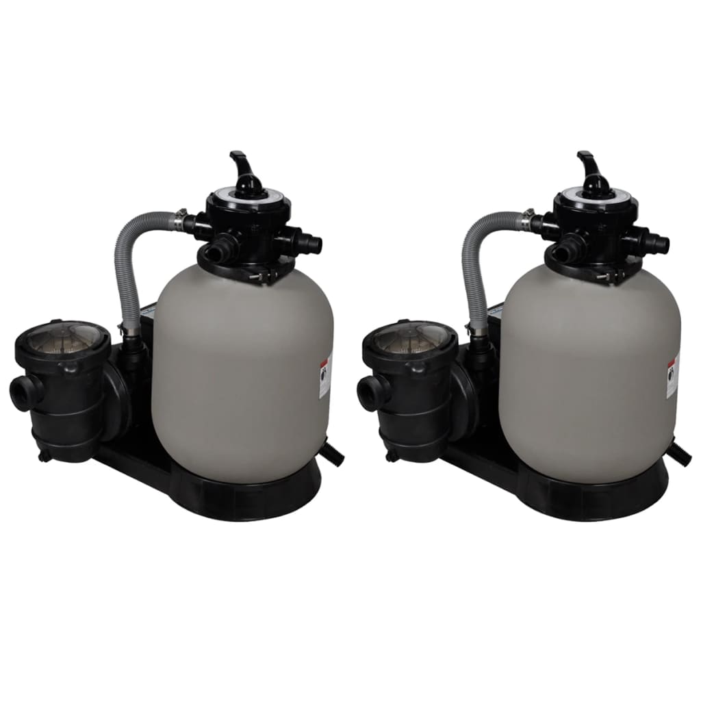 sandfilterpumper 2 stk. 600 W 17000 l/t billede