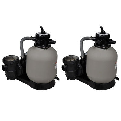 sandfilterpumper 2 stk. 600 W 17000 l/t