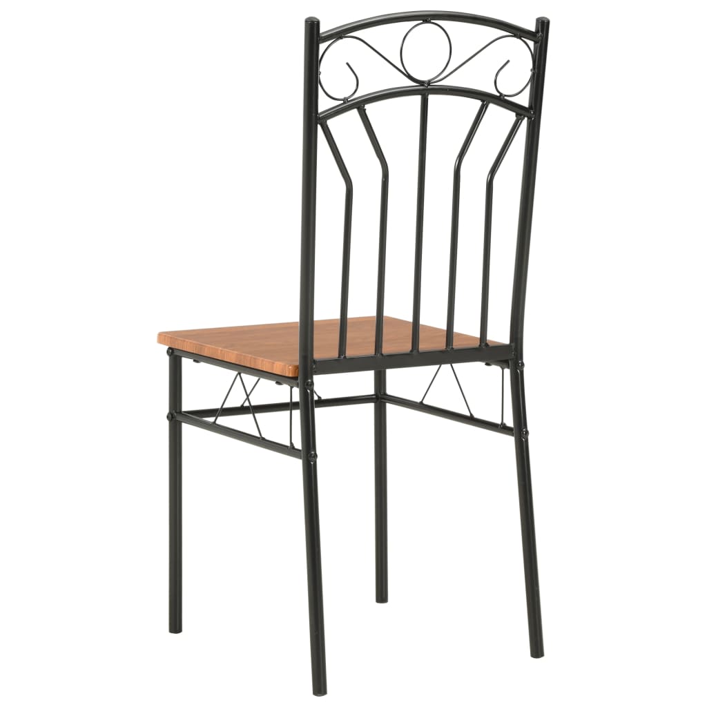spisebordsstole 6 stk. MDF brun