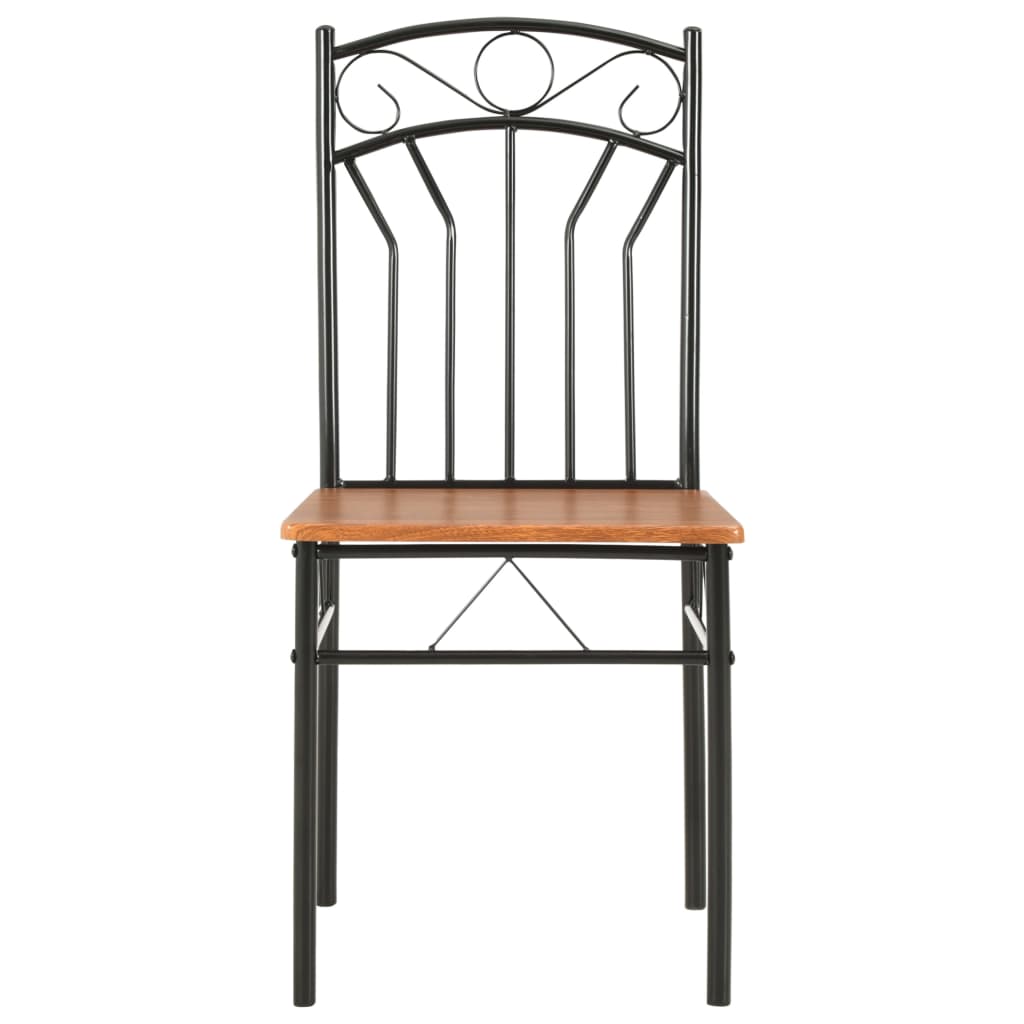 spisebordsstole 4 stk. MDF brun