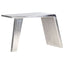 aviator-skrivebord 112 x 50 x 76 cm metal sølvfarvet