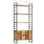 bogreol i 4 niveauer 80 x 30 x 180 cm ru mangotræ