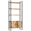 bogreol i 4 niveauer 80 x 30 x 180 cm ru mangotræ
