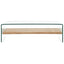 sofabord 98 x 45 x 31 cm hærdet glas transparent