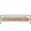 sofabord 98 x 45 x 31 cm hærdet glas transparent