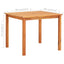 havebord 88 x 88 x 74 cm massivt akacietræ