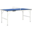1,5 meter bordtennisbord med net 152 x 76 x 66 cm blå