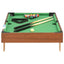 mini-poolbord 92x52x19 cm brun og grøn
