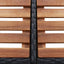 omkrans til spabad 268x268x55 cm polyrattan sort