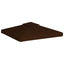 pavillontopdække 2 niveauer 3x3 m 310 g/m² brun
