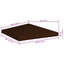 pavillontopdække 310 g/m² 3 x 3 m brun