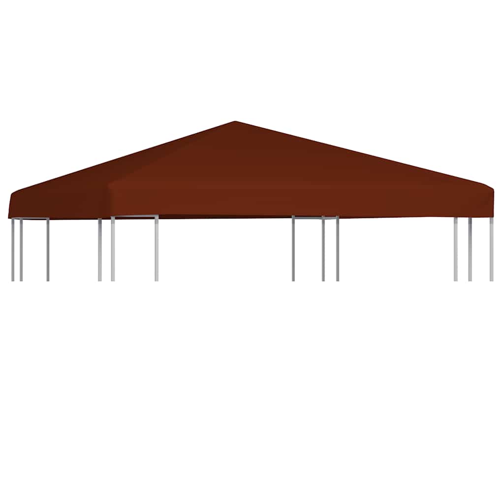 pavillontopdække 310 g/m² 3 x 3 m terracotta billede