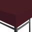 pavillontopdække 310 g/m² 3 x 4 m bordeauxfarvet