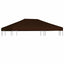pavillontopdække 310 g/m² 3 x 4 m brun