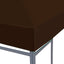pavillontopdække 310 g/m² 3 x 4 m brun