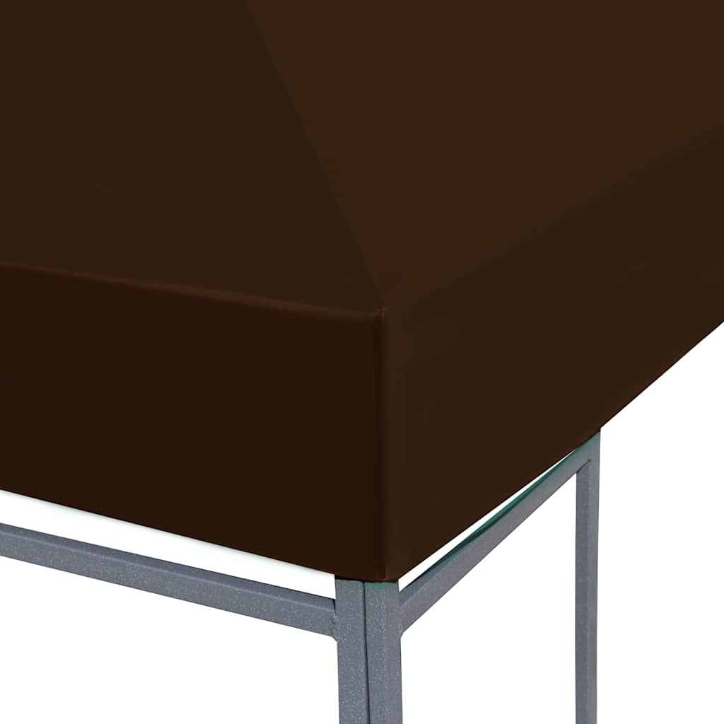 pavillontopdække 310 g/m² 3 x 4 m brun