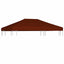 pavillontopdække 310 g/m² 3 x 4 m terracotta