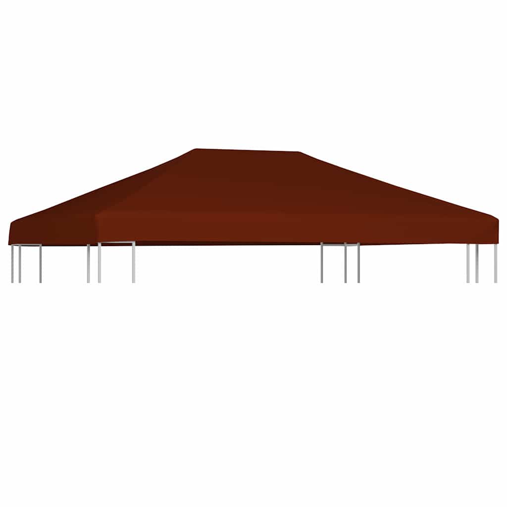 pavillontopdække 310 g/m² 3 x 4 m terracotta billede