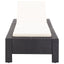 solseng med hynde polyrattan sort