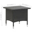 tebord 50 x 50 x 47 cm polyrattan sort