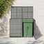 dobbelt skraldespandsskjuler 148x77x111 cm polyrattan grå