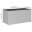 opbevaringskasse til haven 100x50x50 cm polyrattan sort