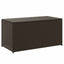 opbevaringskasse til haven 100x50x50 cm polyrattan brun