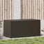 opbevaringskasse til haven 100x50x50 cm polyrattan brun