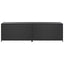 opbevaringskasse til haven 200x50x60 polyrattan sort