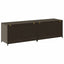 opbevaringskasse til haven 200x50x60 polyrattan brun