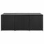 opbevaringskasse til haven 180x90x70 cm polyrattan sort