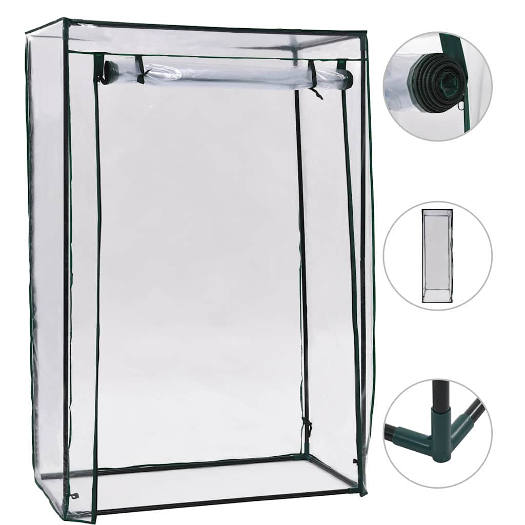 Drivhus til altan/terrasse - 102 × 52 × 150 cm, PVC overtræk
