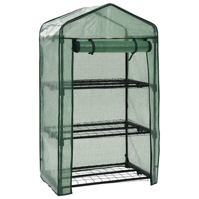 minidrivhus i 3 niveauer 69 x 49 x 125 cm