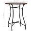 bistrobord med mosaikdesign 60 cm keramisk brun