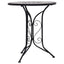 bistrobord med mosaikdesign 60 cm keramisk grå