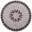 bistrobord med mosaikdesign 60 cm keramisk grå