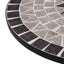 bistrobord med mosaikdesign 60 cm keramisk grå