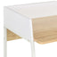 skrivebord 90x60x88 cm hvid og egetræsfarvet
