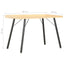 skrivebord 90x50x79 cm egetræsfarve