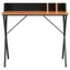 skrivebord 80x50x84 cm sort og brun