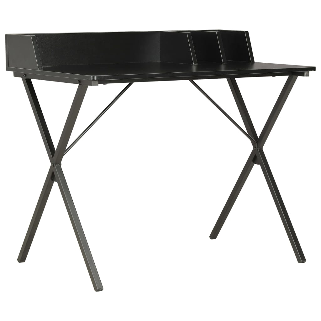 skrivebord 80 x 50 x 84 cm sort