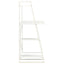 skrivebord med reol 102x50x117 cm hvid