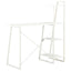 skrivebord med reol 102x50x117 cm hvid
