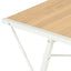 skrivebord med hylde 116x50x93 cm hvid og egetræsfarve