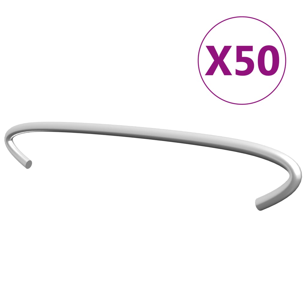 gabionkroge 50 stk. galvaniseret stål 15 cm