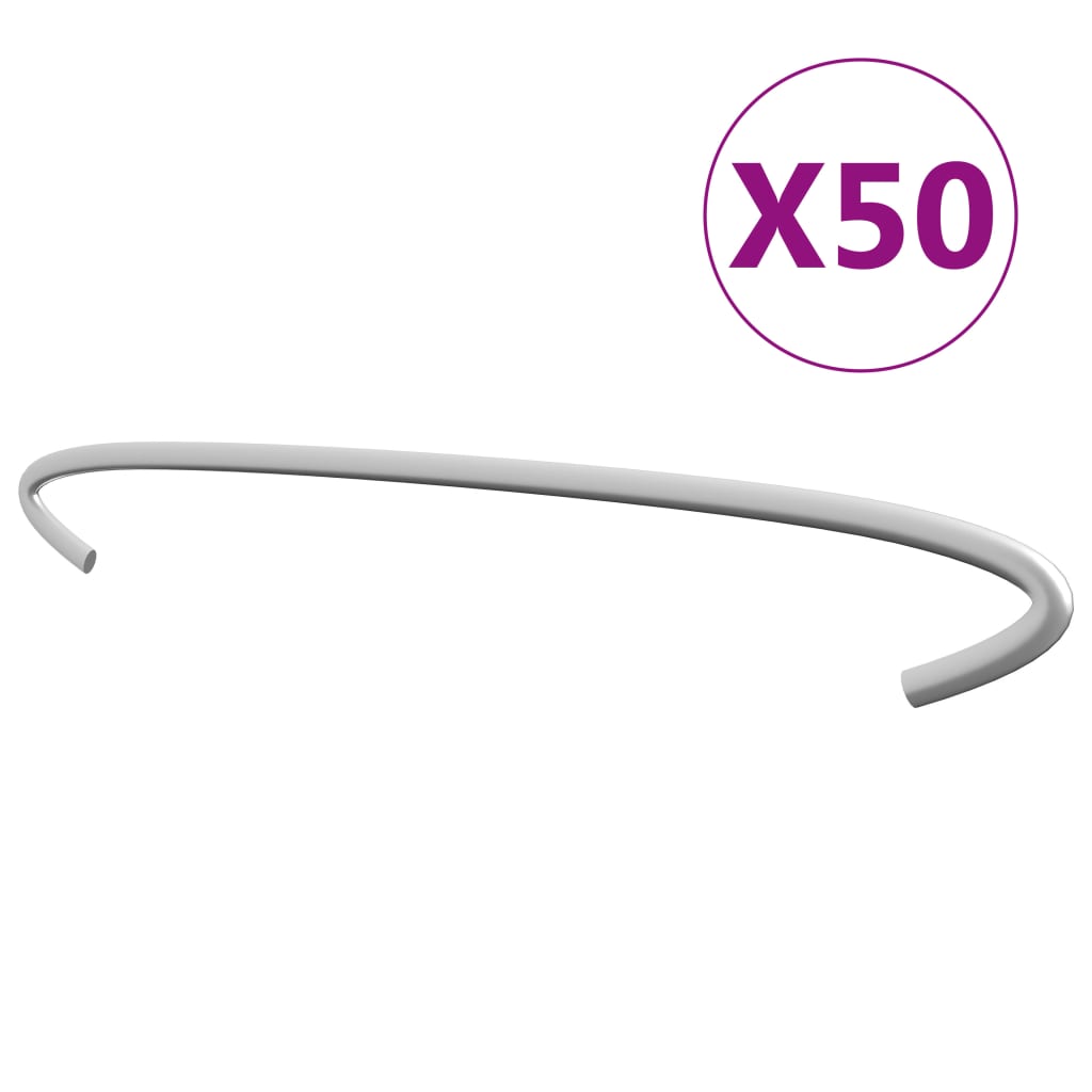 gabionkroge 50 stk. galvaniseret stål 30 cm