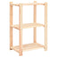 reol i 3 niveauer 60 x 38 x 90 cm massivt fyrretræ 150 kg