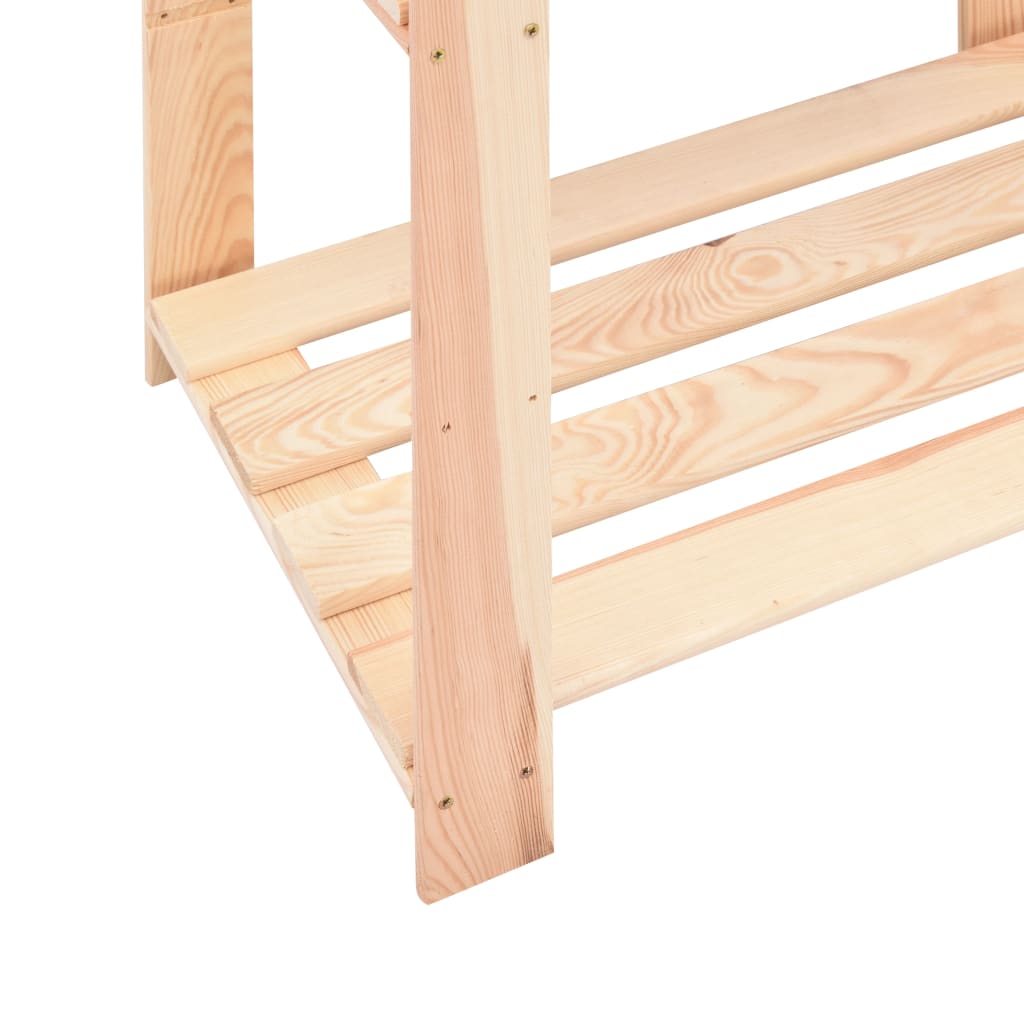 reol i 3 niveauer 60 x 38 x 90 cm massivt fyrretræ 150 kg