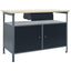 arbejdsbord 120x60x85 cm stål sort