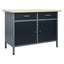 arbejdsbord 120x60x85 cm stål sort